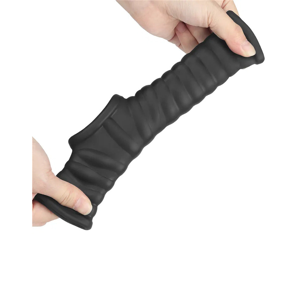 Lovetoy Wave Vibrating Penis & Scrotum Sleeve – Stretchy Girth Enhancer with Powerful Vibes