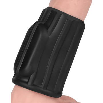 Lovetoy Ridge Vibrating Penis Scrotum Sleeve – Dual Stimulation Black