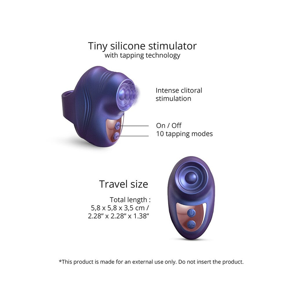 Love to Love Kisscool Finger Clitoral Vibrator – Compact Purple