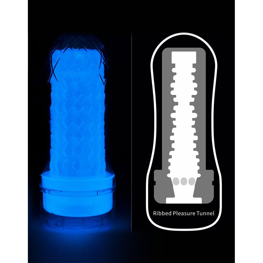 Lovetoy Glow In The Dark Lumino Play Masturbator 2 – Textured Sleeve, 8 Inches
