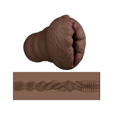 Lovetoy Aliens Pie Number 3 Masturbator Flesh Brown – Realistic Textured Sleeve