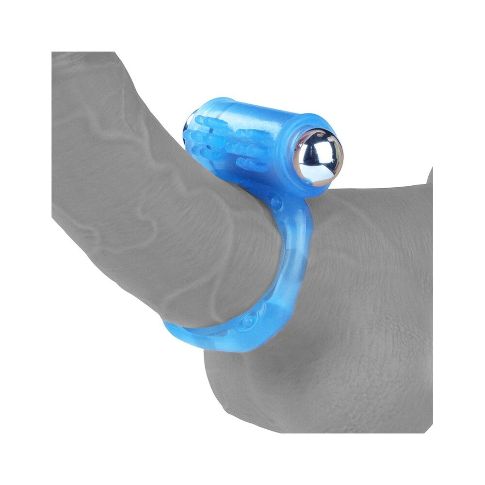 Lovetoy Glow In The Dark Lumino Play Cock Ring – Vibrating, Blue Light