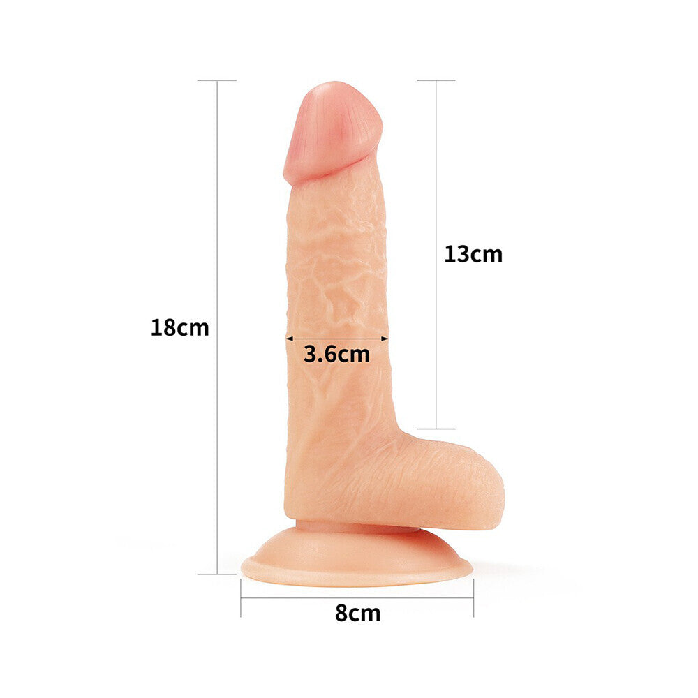 Lovetoy 7 Inch The Ultra Soft Dude Dildo – Silky Smooth Realistic Toy