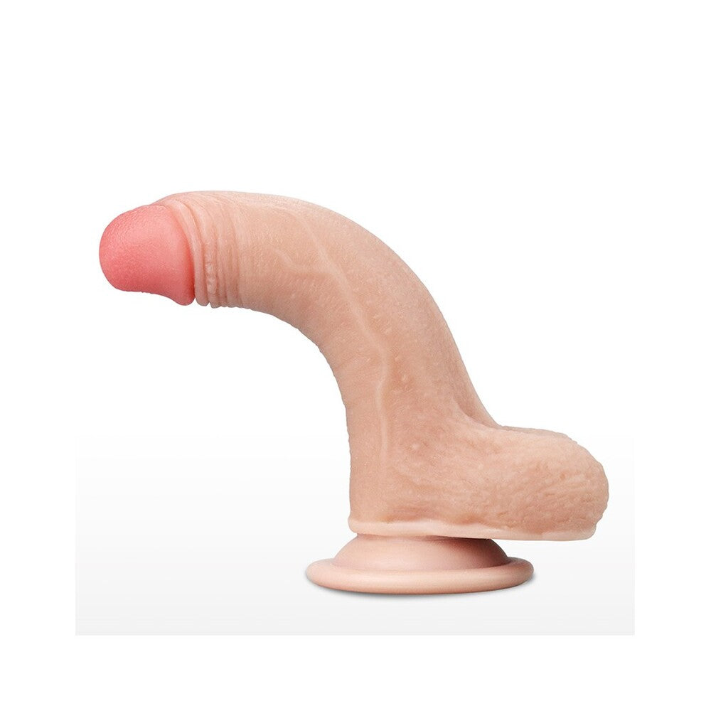 Realistic 7" Sliding Easy Bend Skin Dildo – Dual Density, Suction Base