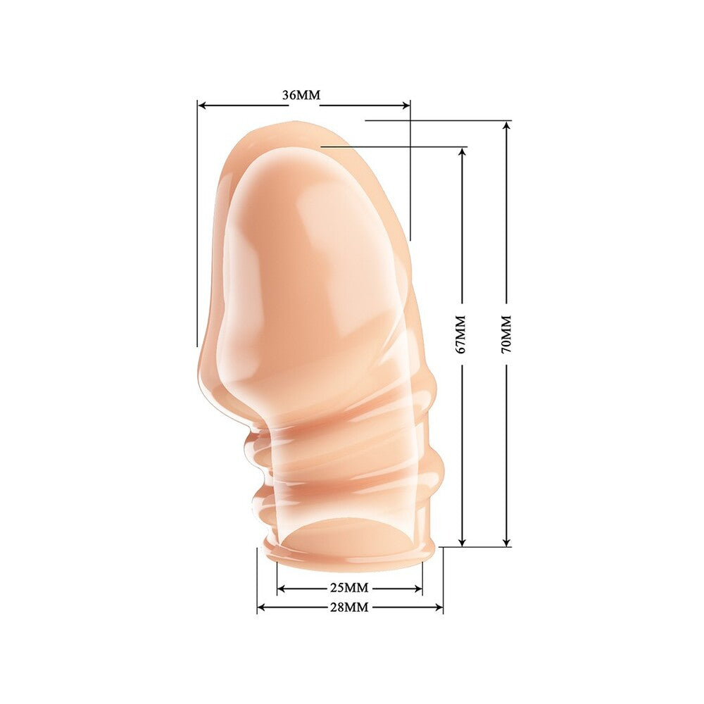 Jeremy Flesh Pink Penis Sleeve – Stretchy Erection Enhancer