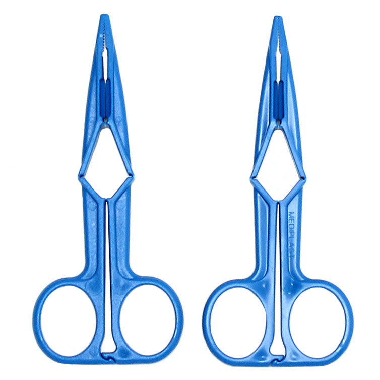 Blue Scissor Action Adjustable Nipple Clamps – Precise Pressure Control