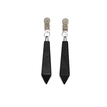 Long Nipple Clamps with 100g Weight – Adjustable Black Set