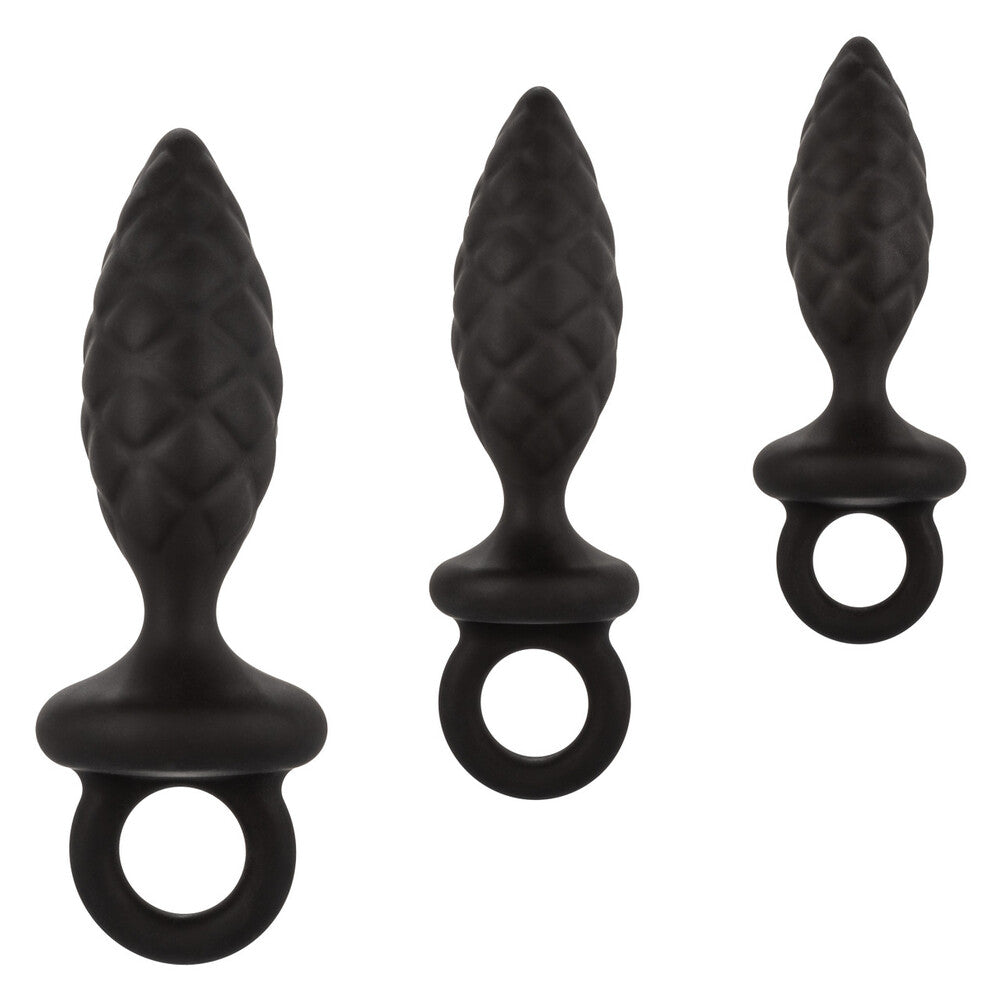 3-Piece Silicone Anal Training Kit – Tapered Butt Plugs for Beginners