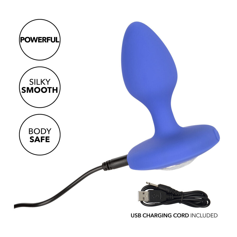 Cheeky Gems Medium Rechargeable Vibrating Butt Plug – Silicone with 10 Vibration Modes