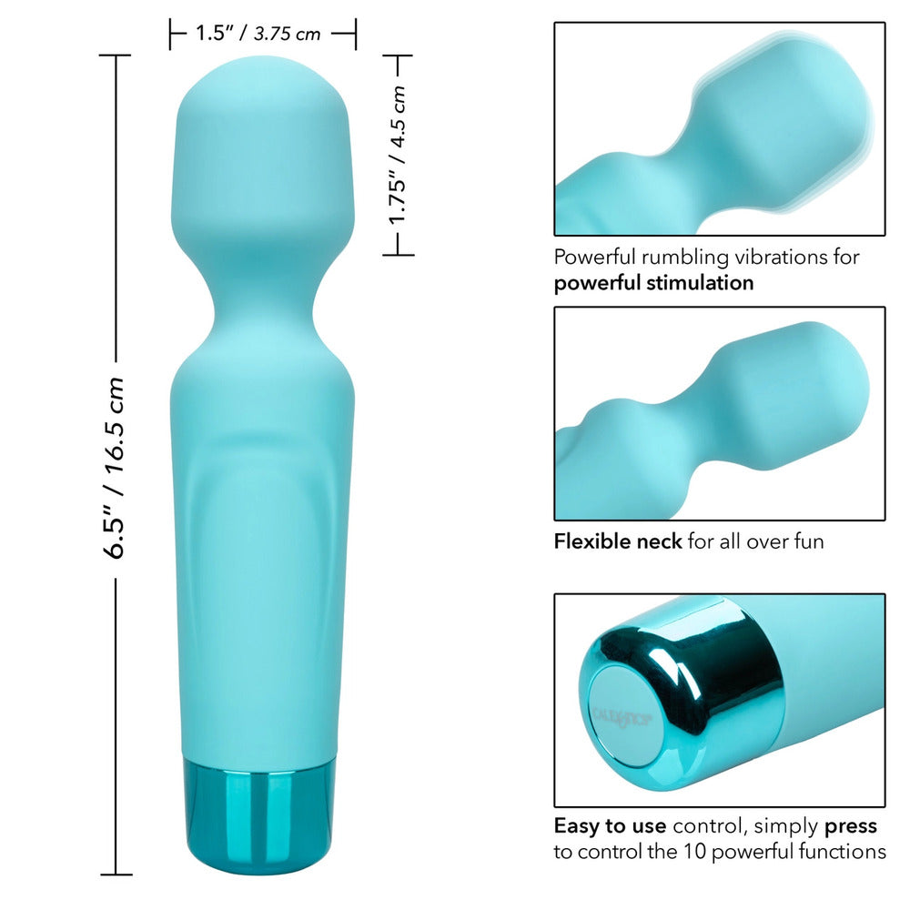 Eden 7.5" Waterproof Silicone Wand Massager – 10 Powerful Vibration Modes