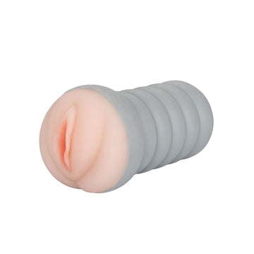 Gripper Ribbed Tight Pussy Flesh-Coloured Male Masturbator Sleeve