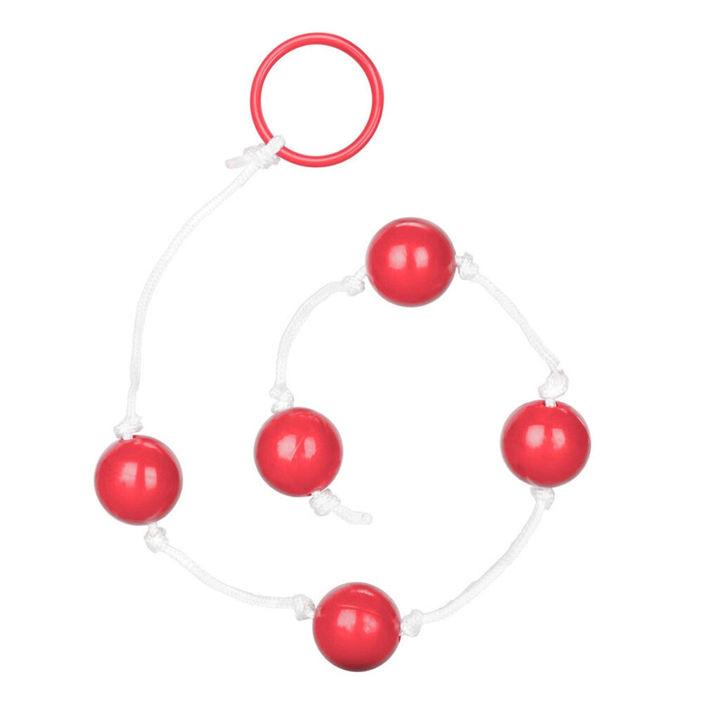 Medium Pleasure Anal Beads – Assorted Colours with Easy Retrieve Ring