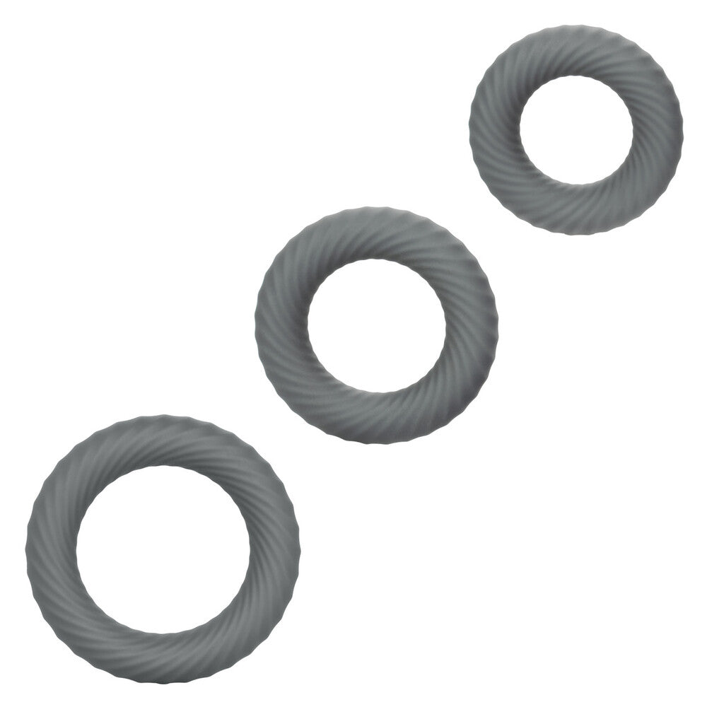 Link Up Ultra Soft Ultimate Cock Ring Set – Spiral Texture 3-Pack
