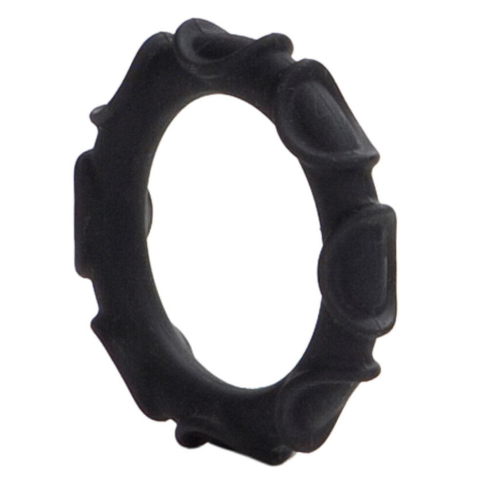 Atlas Black Silicone Stretchy Cock Ring – Comfortable Erection Enhancer