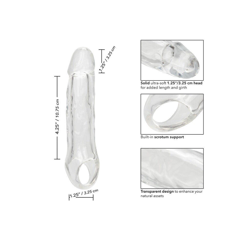 CalExotics Performance Maxx 5.5” Clear Penis Extension – Realistic & Comfortable