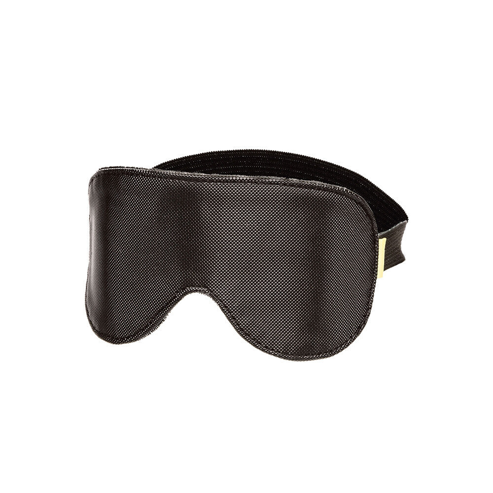 Boundless Vegan Leather Blackout Eye Mask – Double Padded & Stretch