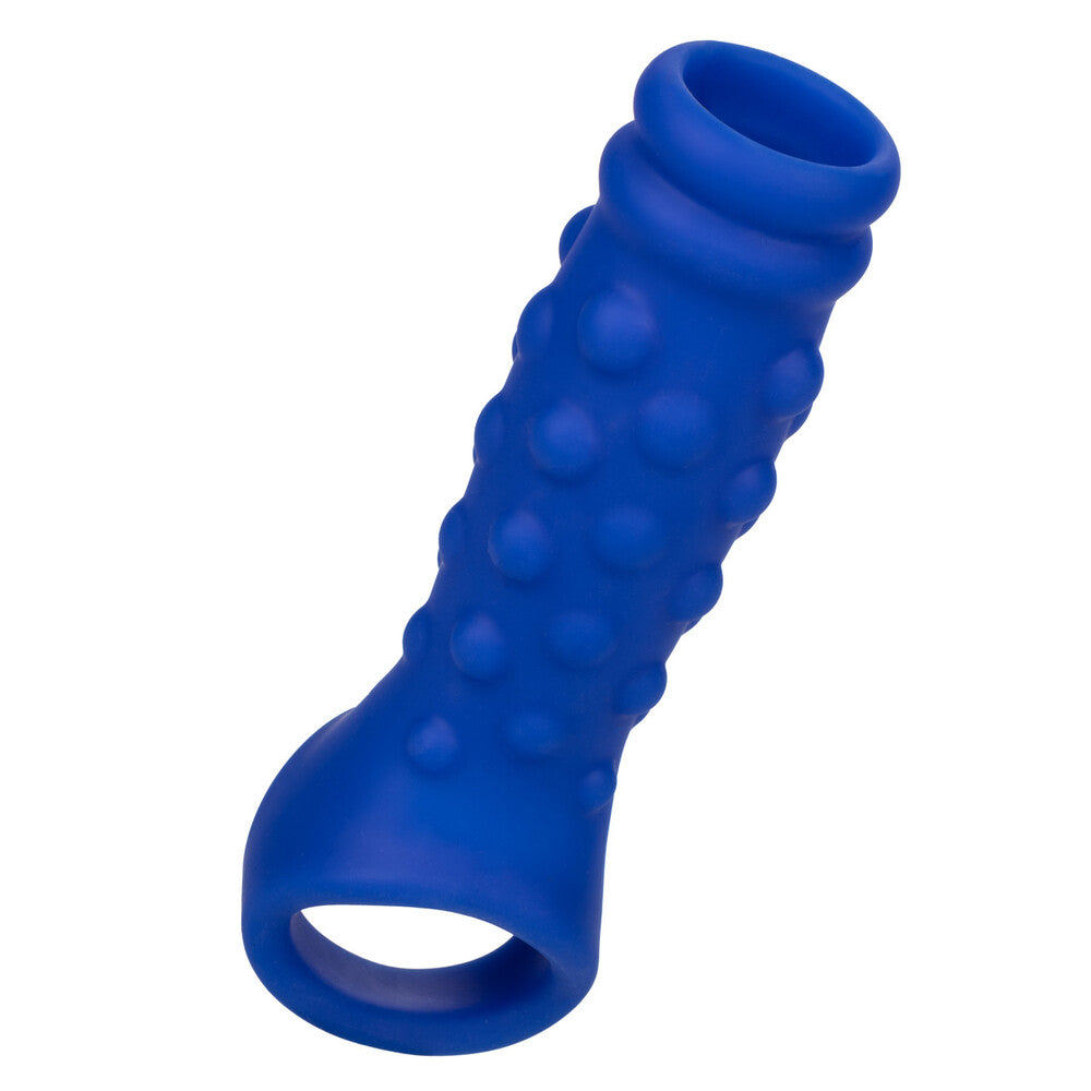 Admiral Blue Liquid Silicone Beaded Penis Extension – Adds Girth & Support