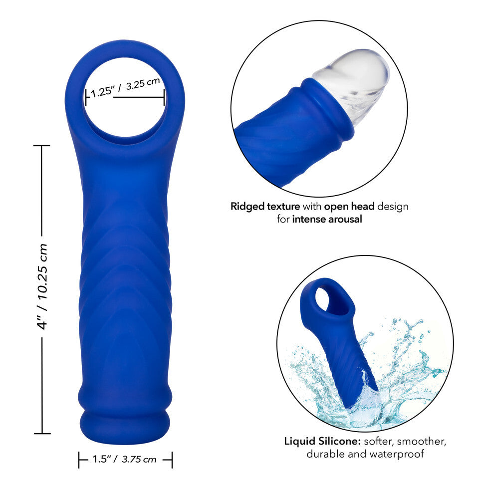 Admiral Wave Penis Extension – Textured Sleeve with Ball Loop