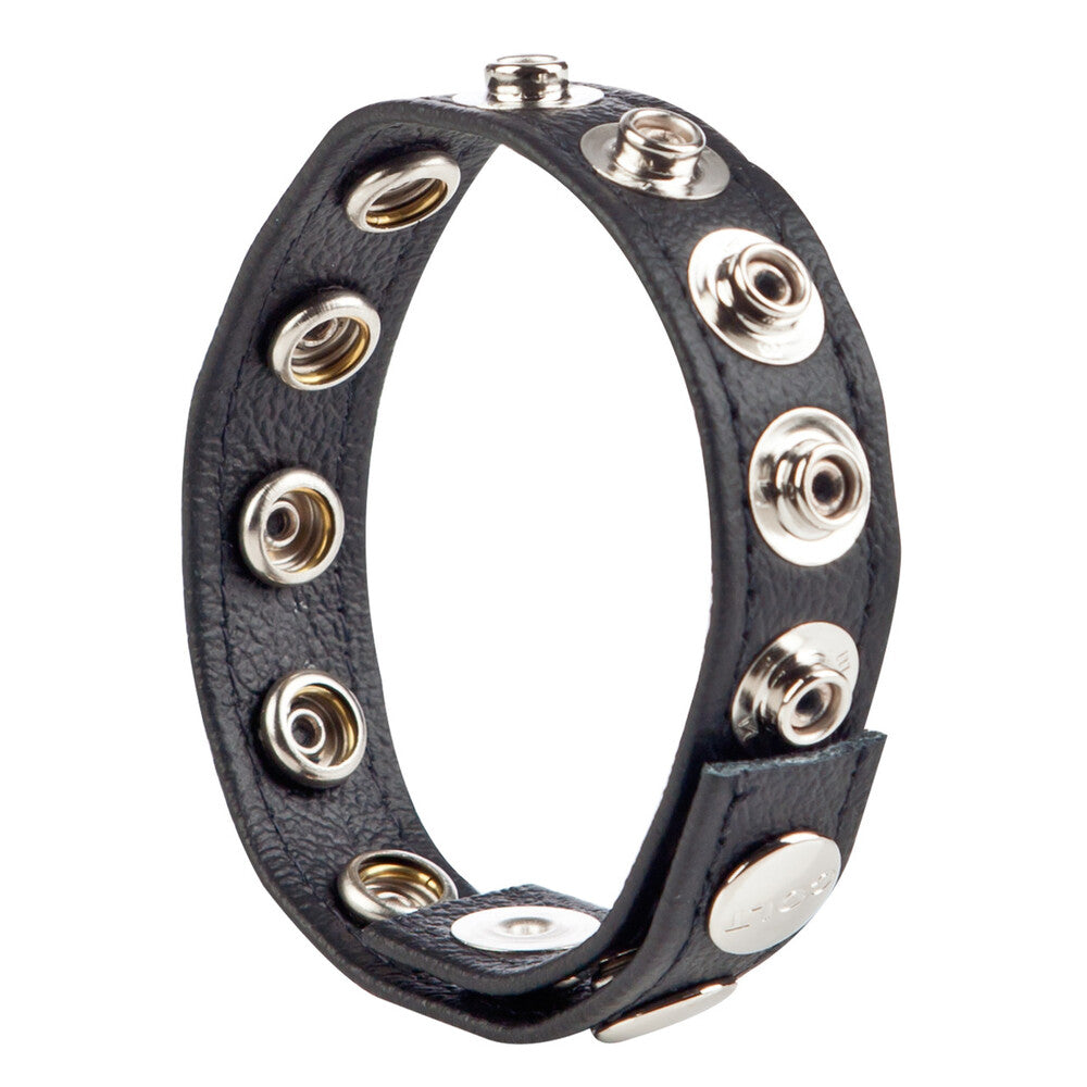 COLT Leather Cock and Ball Strap – Soft Leather Strap with Chromed Steel Snaps for Comfort and Support