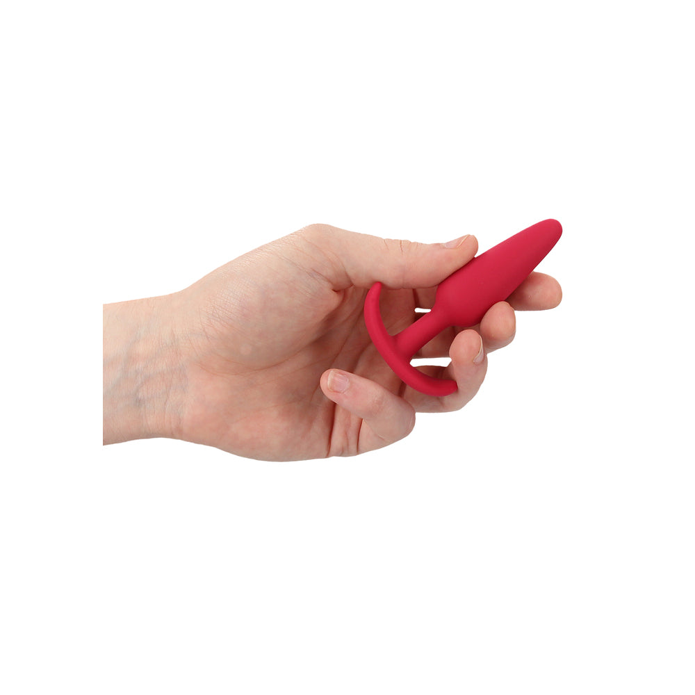 Beginners Size Slim Butt Plug Red – Medical-Grade Silicone Anal Plug