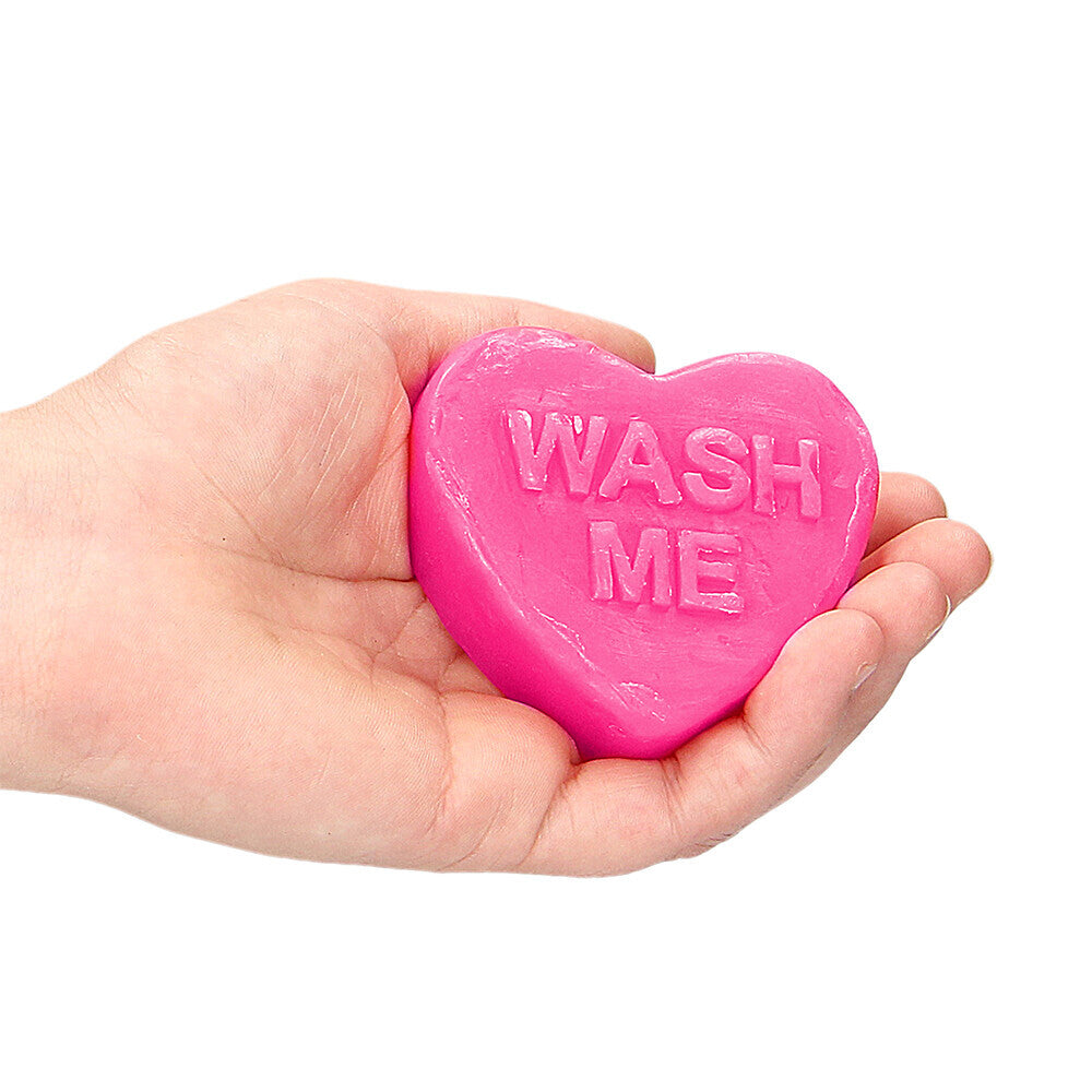 Heart-Shaped Sexy Wash Me Soap Bar – Rose Scented