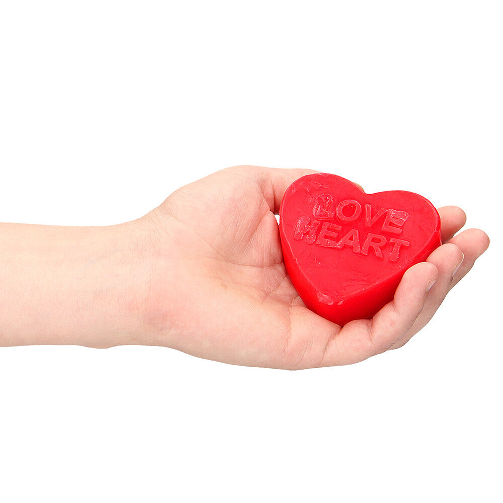 Love Heart Rose Scented Soap Bar – Romantic Red