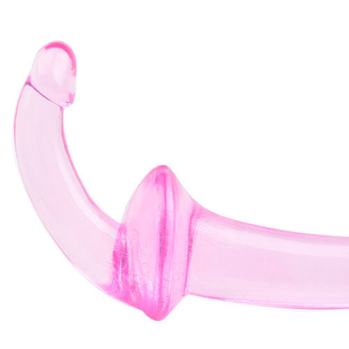 Double Fun Pink Strapless Double-Ended Strap-On Dildo for Her & Partner
