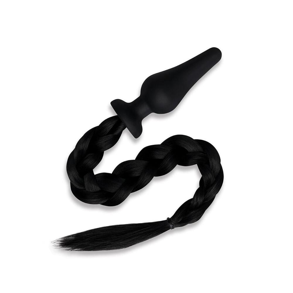 Black Pony Tail Butt Plug – Body-Safe Silicone Role Play Toy