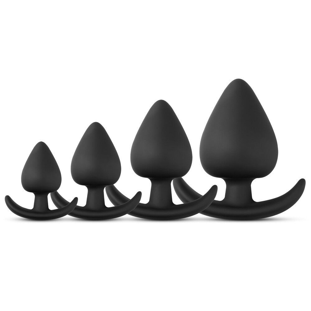 Small Silicone Fat Butt Plug Set – 4-Piece Progressive Sizes