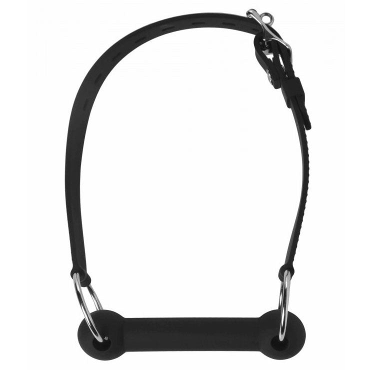 Mr. Ed Lockable Silicone Horse Bit Gag – Adjustable BDSM Mouth Restraint