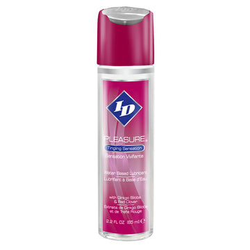 ID Pleasure Water-Based Lubricant 2.2 oz – Sensation Enhancing & Travel Friendly
