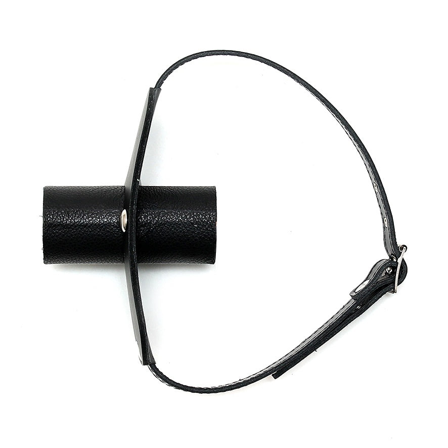 Genuine Leather Gag with Urine Tube – Adjustable Buckle Fit