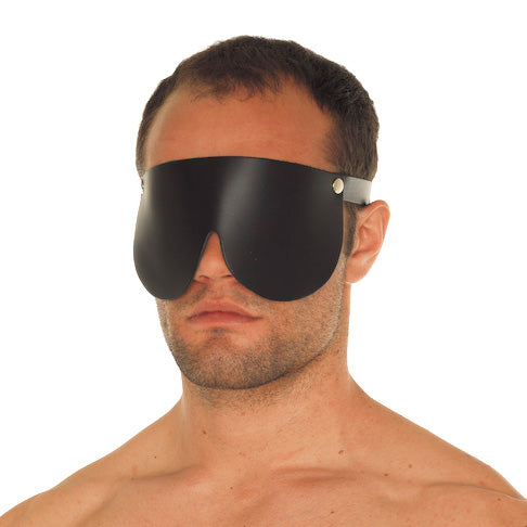 Genuine Leather Adjustable Blindfold for Sensory Play