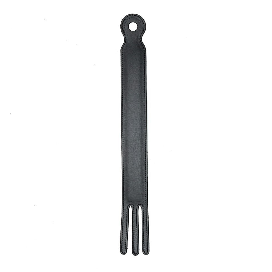 Fork Paddle – Genuine Leather Triple Tongue Whip with Metal Core