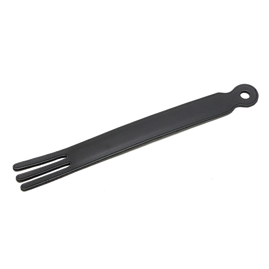 Fork Paddle – Genuine Leather Triple Tongue Whip with Metal Core