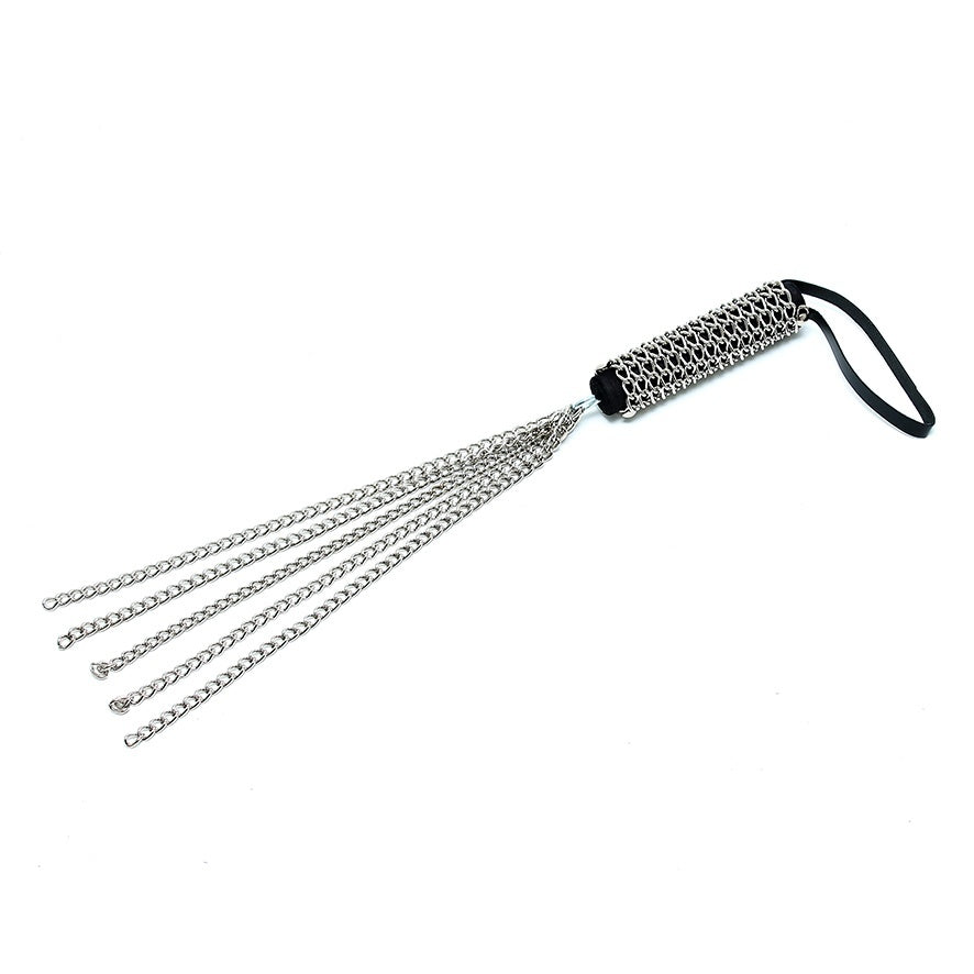 Chain Whip with 5 Tails – Heavy Stainless Steel Handle & Flexible Strands